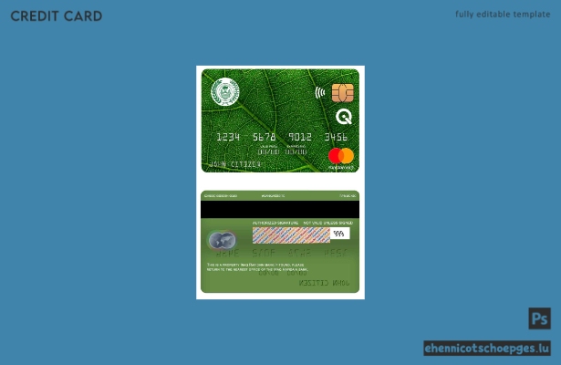 Beispielvorschau für die Mastercard der irakischen Rafidain-Bank
